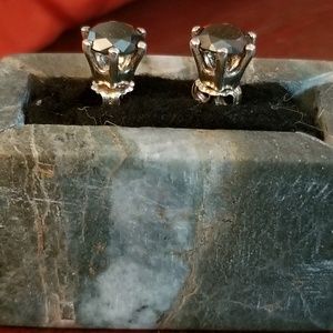 Natural Fancy Black Diamond Earrings